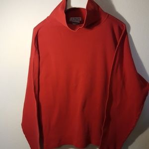 100% Cotton Red Turtleneck